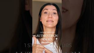 Der beste StimmTipp So singst du natürlich und authentisch vocalcoaching singen [upl. by Anaylil]