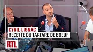 Cyril Lignac  sa recette du Tartare de bœuf [upl. by Nythsa]