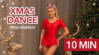 10 MIN CHRISTMAS DANCE WORKOUT 2024  high energy supeeeeer happy [upl. by Harman258]