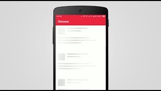 Android Content Placeholder Animation using Facebook Shimmer Demo [upl. by Engleman]