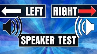 Speaker Headphones Left And Right Test Are They Connected Correctly [upl. by Ramo]