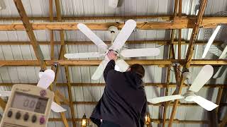 Homestead Wind 2 ceiling fan after switch housing repair [upl. by Ivey]