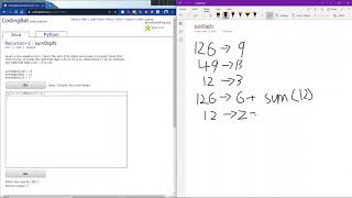 Recursion  1 sumDigits Java Solution  Codingbatcom [upl. by Mundford]