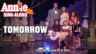 Annie Jr  Tomorrow Reprise  SingAlong [upl. by Lurie371]