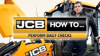 JCB How to perform daily checks [upl. by Lenhart]