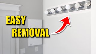 How to REMOVE old Vanity LIGHT Fixture [upl. by Bourgeois]