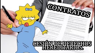 Cesión de derechos Hereditarios  Contratos [upl. by Nomaj973]