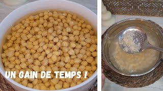 Astuce RAMADAN Tu ne perdras plus ton temps à retirer la PEAU des POIS CHICHES👌 [upl. by Adnohsak]