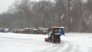 Ventrac 3200 Plowing Snow [upl. by Eliam780]