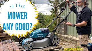 Unbox and first use review of the Makita DLM464PT2 LTX brushless mower [upl. by Rep]