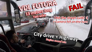 VDL Futura Bus Coach POV  Dash cam  City drive  Highway [upl. by Miharbi]