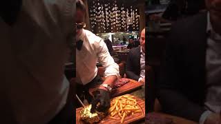 Couple Get Full Salt Bae Experience at Internet Sensations New London Restaurant [upl. by Boleyn]