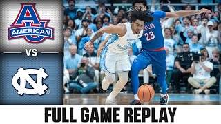 American vs North Carolina Full Game Replay  202425 ACC Men’s Basketball [upl. by Notyalk543]