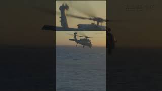 CH53E and F35B Landing Qualification Exercise at USS Tripoli [upl. by Rolandson]