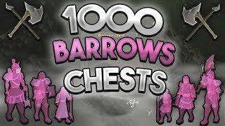 Loot From 1000 Barrows Chests 2019 [upl. by Nuhsar]