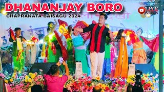 Boro Song  Dhananjay Boro  Chaprakata Boisagu Program 2024 [upl. by Aerehs]