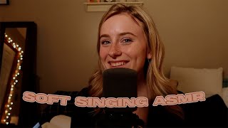 Soft Singing ASMR singing whispers and hand movements  Audra Miller [upl. by Otina576]