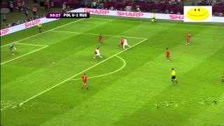 Euro 2012 Polska  Rosja 11 All Goals  Wszystkie bramki 12062012 [upl. by Names]