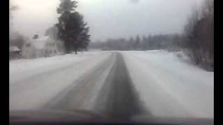 Sweden Hagfors WRC 2008 Driving on Snow in VW Golf Approx 70mph on Snow [upl. by Kelly]