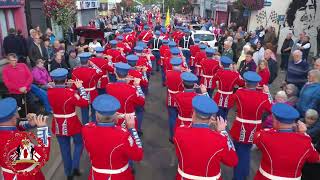 Portadown Defenders FB  Dunloy Accordion Band Parade 2024 [upl. by Angus488]