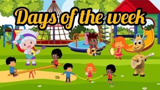 Days of the week  preschool learning  kids education  nursery rhymes  kids poem  fun and learn [upl. by Aineles]