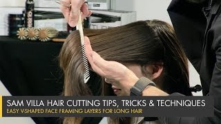 The Secret to Long Hair Transformation Perfect Face Framing Layers [upl. by Giacamo]