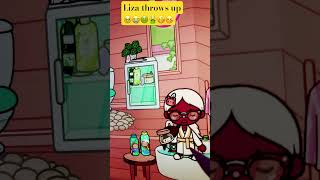 Liza throws up preppyaudio aesthetic tocabocaworldsadstory tocalifeworld tocaboca soft [upl. by Philbrook809]