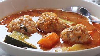 Mexican Soup ALBONDIGAS  Easy Recipe [upl. by Spitzer]