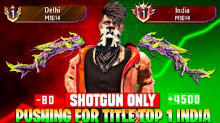 Pushing Top 1 In Shotgun M1014  Free Fire Solo Rank Pushing With Tips And Tricks  Ep11 [upl. by Ayaladnot]