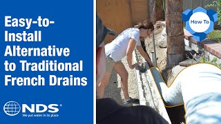 How to Install the EZ Drain™ French Drain  NDS Yard Drainage Systems [upl. by Sedaiuqlem11]