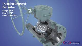 SCV Trunnion Mounted Ball Valve  API 6D [upl. by Cox]