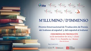 Premiazione quotMillumino dimmensoquot  19 novembre 2024 IILA [upl. by Grannias]