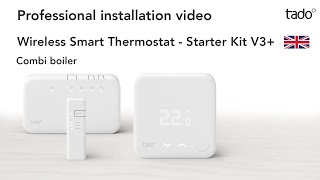 tado° Professional installation video  Wireless Smart Thermostat  Combi [upl. by Paulette]