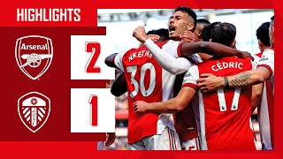 HIGHLIGHTS  Arsenal vs Leeds United 21  Premier League  Eddie Nketiah at the double [upl. by Nonac622]