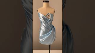 ✨CREATIVE DRAPING FOR FASHIONdraping a stunning a mini dress SNEAK PEAK✨ fashion fashiondesign [upl. by Asssilem]