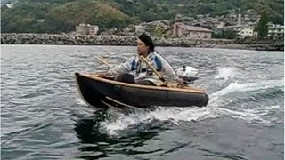 ノーティレイNRX190折りたたみ式ボートホンダ2馬力走行テスト Nautiraid Folding Boats  HONDA 2hp Engine [upl. by Htessil]