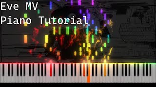 ドラマツルギー  Eve MV Piano Tutorial NivekPiano [upl. by Sidras]