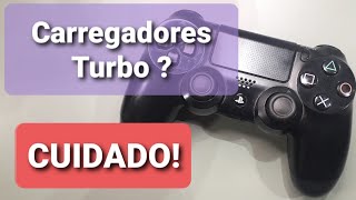 USO DE Carregador TURBO em controle de Ps4 pode dar prejuízo [upl. by Kerwinn591]