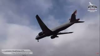 The precarious plane landings at London Heathrow during Storm Eunice  5 News [upl. by Filler39]