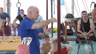 UEG MAG CAMP TIRRENIA 2019  RINGS  kip and swings elements [upl. by Eentrok]