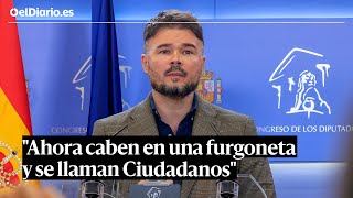 Gabriel Rufián sobre quienes dicen que se persigue el castellano en Catalunya [upl. by Nniuqal]