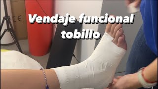 Vendaje funcional tobillo [upl. by Adelbert610]