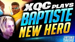 XQC Plays NEW HERO quotBaptistequot quotSO BROKENquot  Overwatch [upl. by Bugbee]