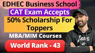 EDHEC Business School  MBAMIM All About MBA Fees Eligibility Average Salary Batch Profile [upl. by Ynnel58]