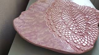 Come fare un piatto romantico in ceramica tutorial pottery [upl. by Adnale]