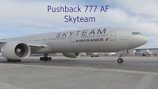 Pushback 77W Air France quot Skyteamquot Livery [upl. by Christabelle881]