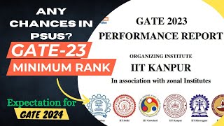 GATE 2023 Performance Report shocking data 😱  organizing institute IIT Kanpur gate2023 gate [upl. by Aydni]