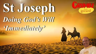 St Joseph  Doing God’s Will “Immediately”  3 Minute Reflections [upl. by Vernen56]