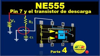 555 Parte 4 Transistor de descarga y el pin 7 del NE555  El Aula Virtual de makordoba [upl. by Ilehs]