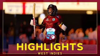 Highlights  West Indies v England  Hope Hits Spectacular GameWinning Hundred  1st CG United ODI [upl. by Fen]